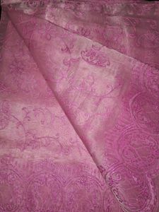 Pink Embroidered Fabric