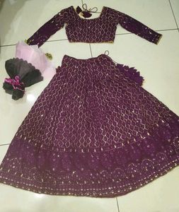 Wine Lehanga Wedding Set 🪞