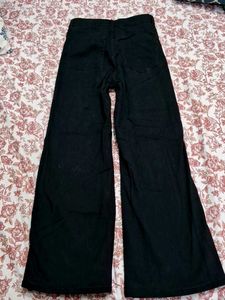 H&amp;M Black Twill Trouser Size EU 38