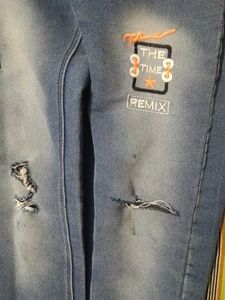 Distressed Denim Jeans