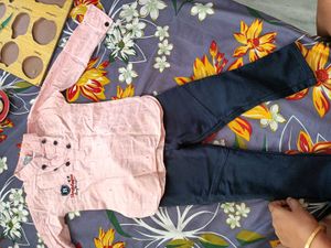 Kids' Pink Shirt & Jeans Outfit