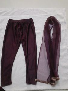 Kids Purple Georgette Sequin Work Churidar