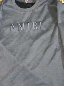 AMIRI Blue Crewneck Sweatshirt