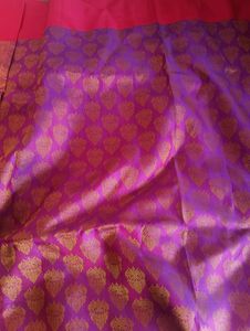 Beautiful double Shade Kanjeevaram Saree