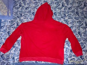 Red Graphic Print Hoodie