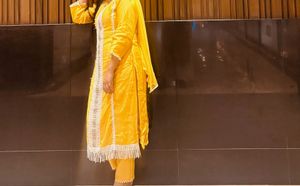 Yellow Embroidered Kurta Set