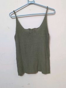 ELF Olive Ribbed Tank Top