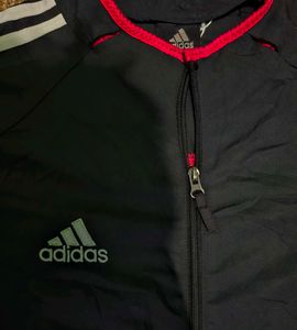 Adidas Black and Red Track Jacket