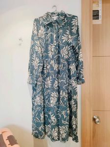 H&M Floral Print Midi Dress