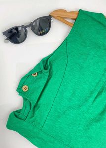 Green Tie Back Tank Top