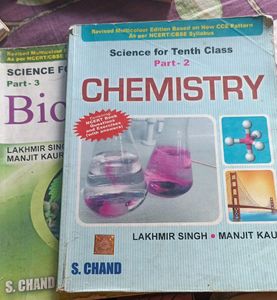 3 S Chand Books Of Class 10: Phy, Chem, Biology