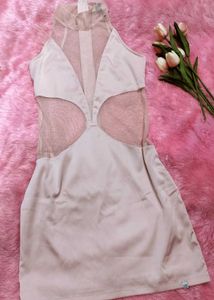 Elegant Pink Mini Dress