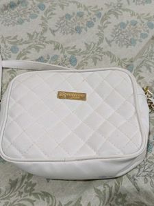 White Quilted Crossbody Bag