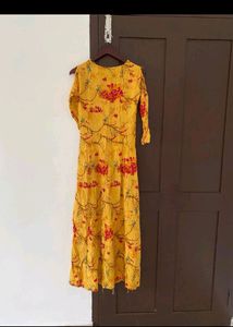 Mustard Cold Should Kurti
