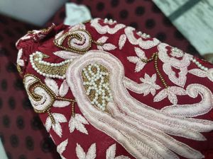 Elegant Red Saree ready to wear