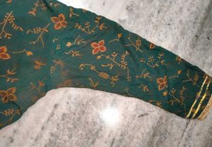 Green Gota Patti Anarkali Set