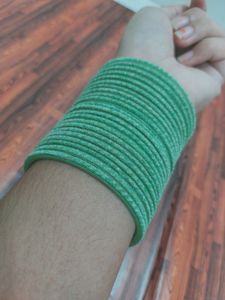 SET OF 22 Glass Velvet Bangles(2.8)