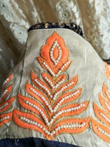 Beautiful Heavy Work Long Gown With Beads Wor