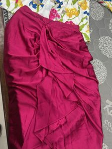 trendy jacket with dhoti skirt set