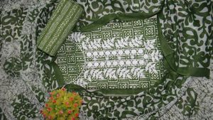 Kashmiri Neck Work Dress Material