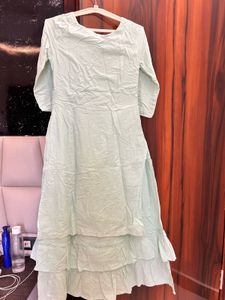 Elegant Mint Green Kurta set/ Maxi dress