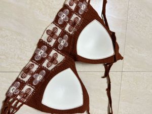 Crochet Brown Bikini Set