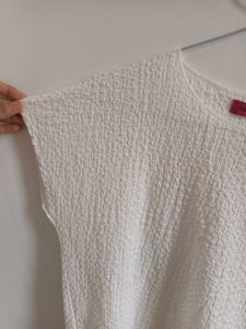 Textured White Top