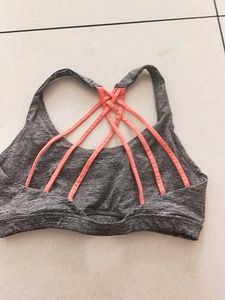 Gray Sports Bra
