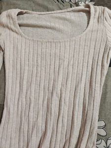 Ribbed Knit Top - Casual Style
