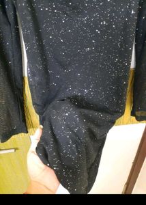 Sparkly Black Bodycon Mini Dress