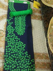 Navy Blue &amp; Green Suit Material