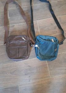 Crossbody Bags - Brown &amp; Blue