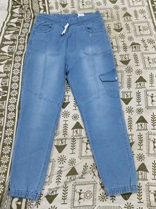 Light Wash Denim Joggers