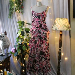 Floral Ruffled Print Dress