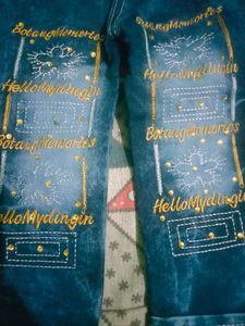 Embroidered Denim Jeans