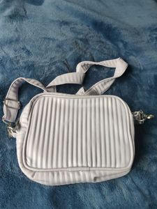 Cute Striped Pattern Lavender Sling Bag