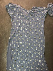Blue Printed Kurta