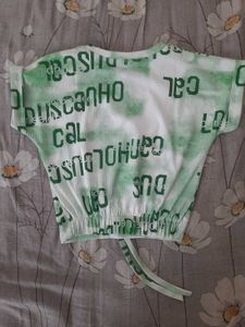 Trendy Graphic Crop Top for 3-5 yr olds