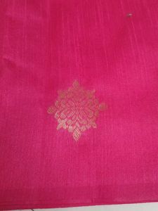 Pink silk cotton saree