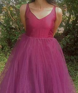 Purple Gown With Pocket