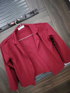 Maroon Casual Blazer