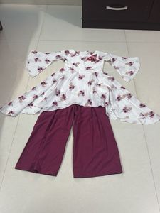Girls' Floral Top & Pant Set