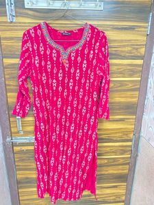 Beautiful Pink Kurta Set With Duppata 🩷