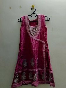 Pink Wedding Kurti Set