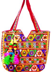Ethnic Embroidered Tote Bag