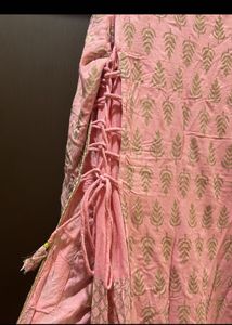 Layered Foil Print Kurti Dress
