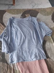 Pink Casual Pants With Crop Top