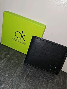 Calvin Klein Leather Wallet ( BLACK )