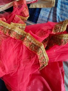 Pink Floral Anarkali Dress