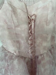 Pink Puff Sleeve Mini Dress